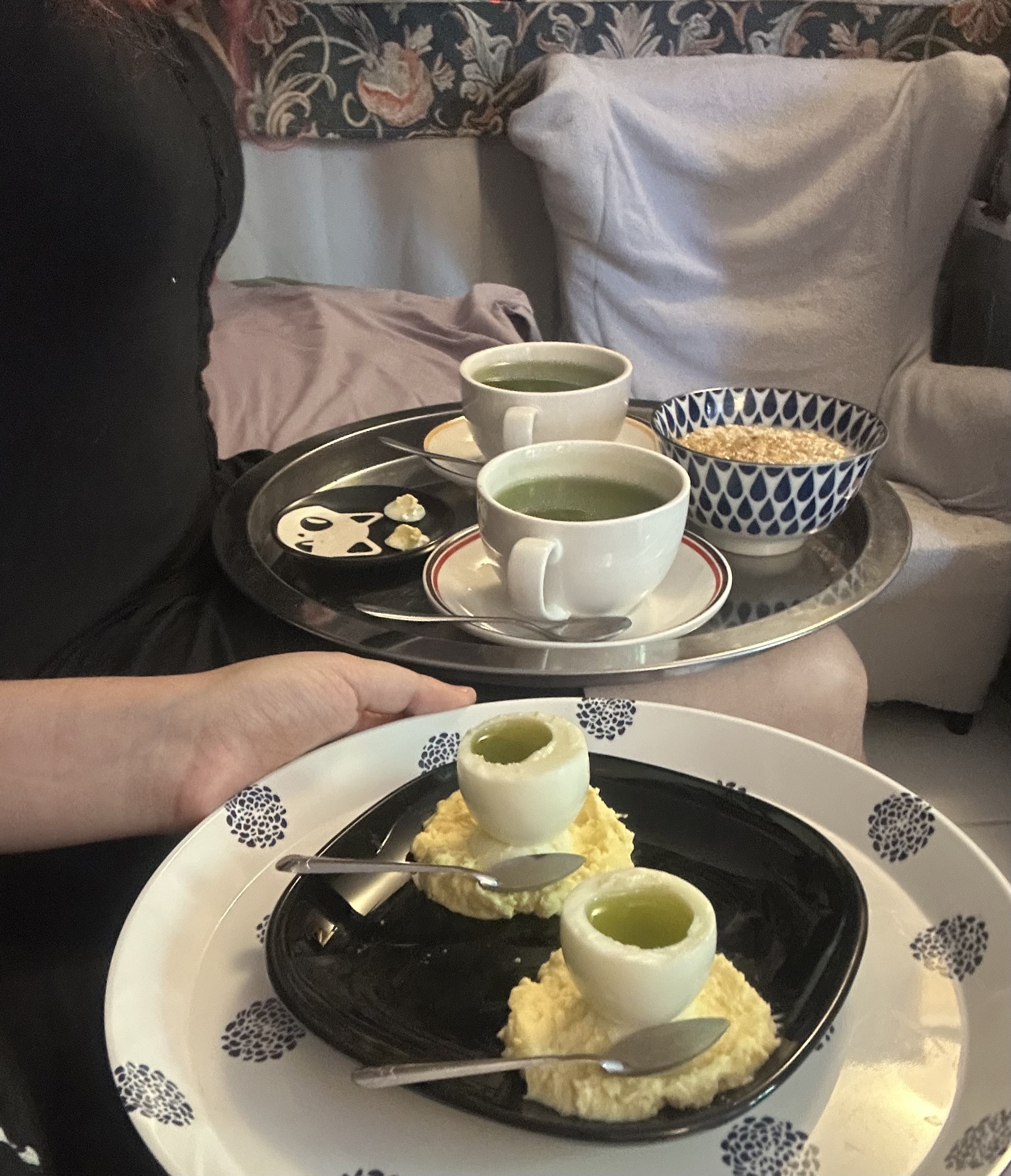 Les deux plateaux semblent de la même taille avec la bonne perspective